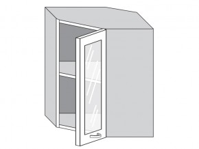 1.60.3у Шкаф настенный (h=720) угловой на 600мм со стекл. дверцей в Трёхгорном - tryohgornyj.magazin-mebel74.ru | фото