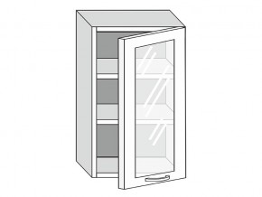 19.50.3 Шкаф настенный (h=913) на 500мм с 1-ой стекл. дверцей в Трёхгорном - tryohgornyj.magazin-mebel74.ru | фото