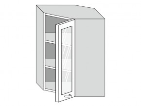 19.60.3у Шкаф настенный (h=913) угловой на 600мм со стекл. дверцей в Трёхгорном - tryohgornyj.magazin-mebel74.ru | фото