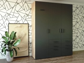 Шкаф распашной 1800К Антрацит в Трёхгорном - tryohgornyj.magazin-mebel74.ru | фото