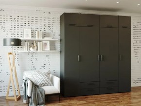 Шкаф распашной 2100А Антрацит в Трёхгорном - tryohgornyj.magazin-mebel74.ru | фото