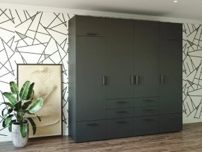 Шкаф распашной 2400А Антрацит в Трёхгорном - tryohgornyj.magazin-mebel74.ru | фото