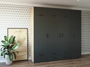 Шкаф распашной 2400К Антрацит в Трёхгорном - tryohgornyj.magazin-mebel74.ru | фото